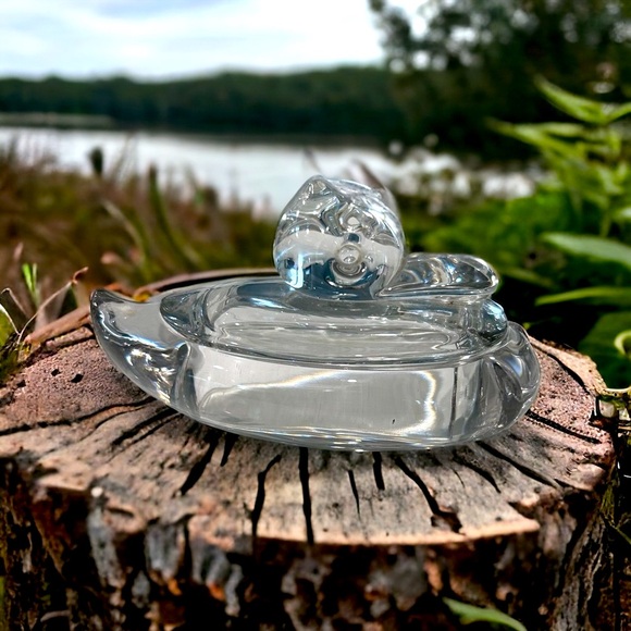 MCM Glass Duck Trinket Box - Picture 2 of 14